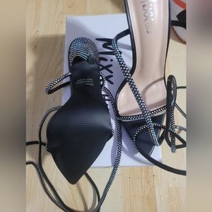 Ladies strap up heels